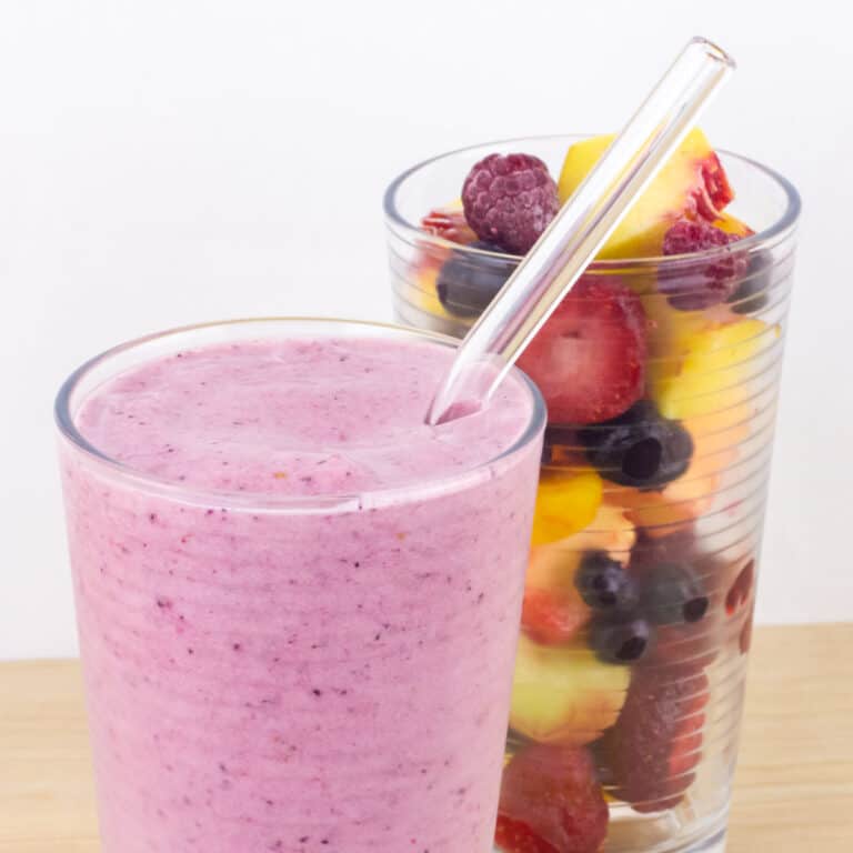 Frozen Fruit Salad Smoothie Recipe Blender Drink