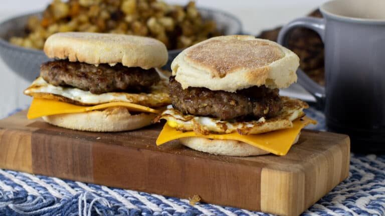 Sausage and Egg Breakfast Sandwich - The Black Peppercorn