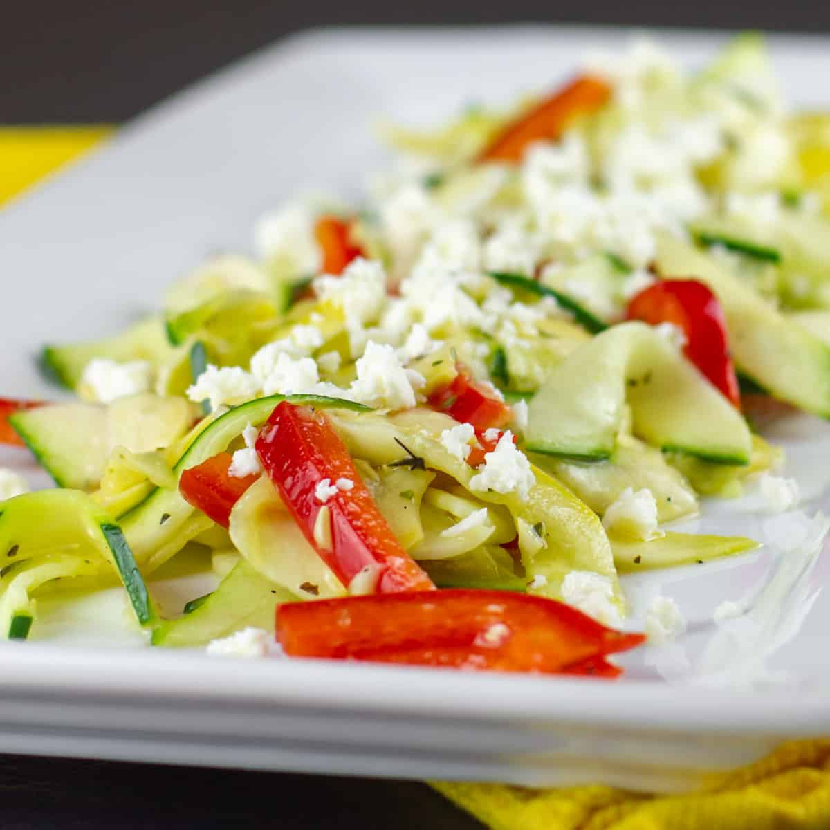 Close up picture of a fresh summer salad.