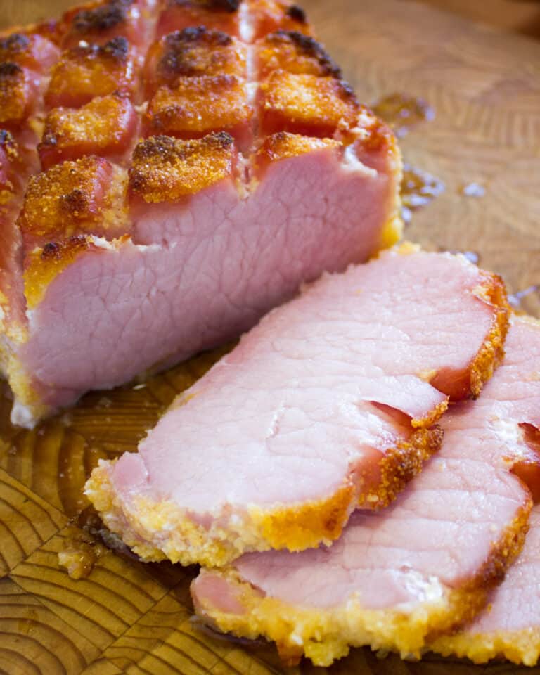 How to Cook a Whole Peameal Bacon Roast with Maple Syrup Glaze
