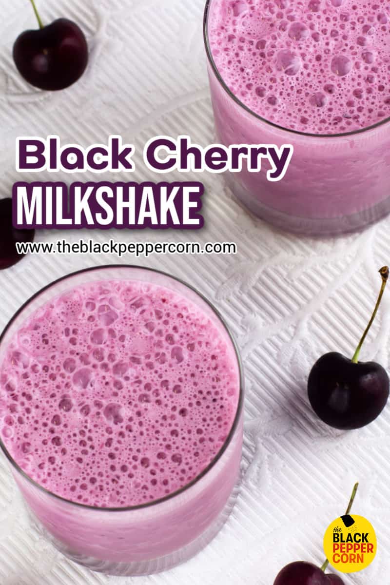 Black Cherry Milkshake Smoothie Recipe