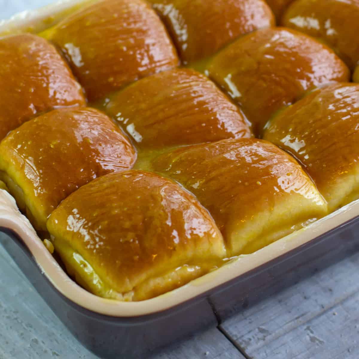 Sliders ready to be baked in the oven.