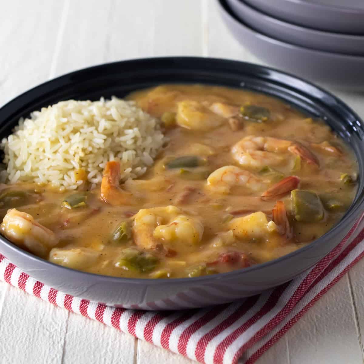 Seafood dish in a large bowl.