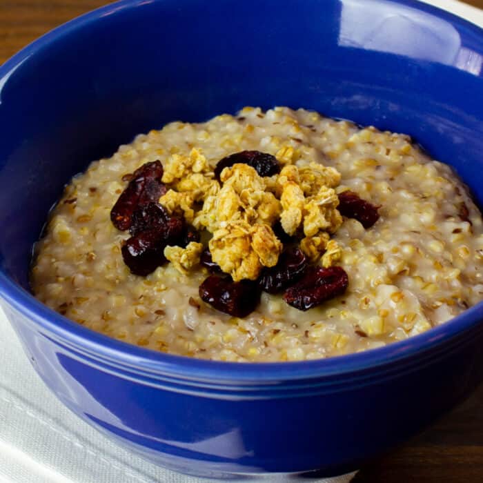 Pressure Cooker Steel Cut Oats and Red River Cereal Recipe