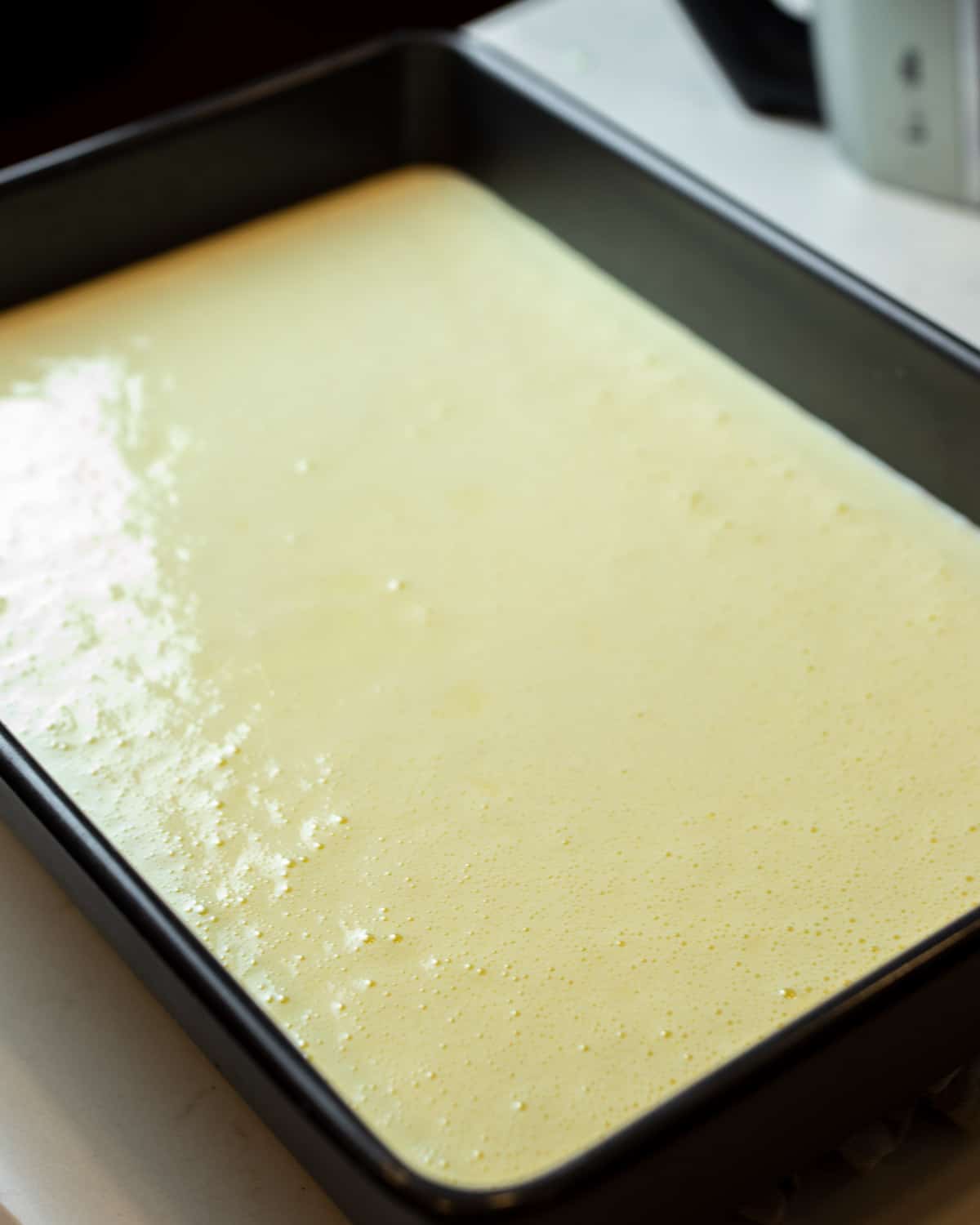 Dessert ready to go in the oven.