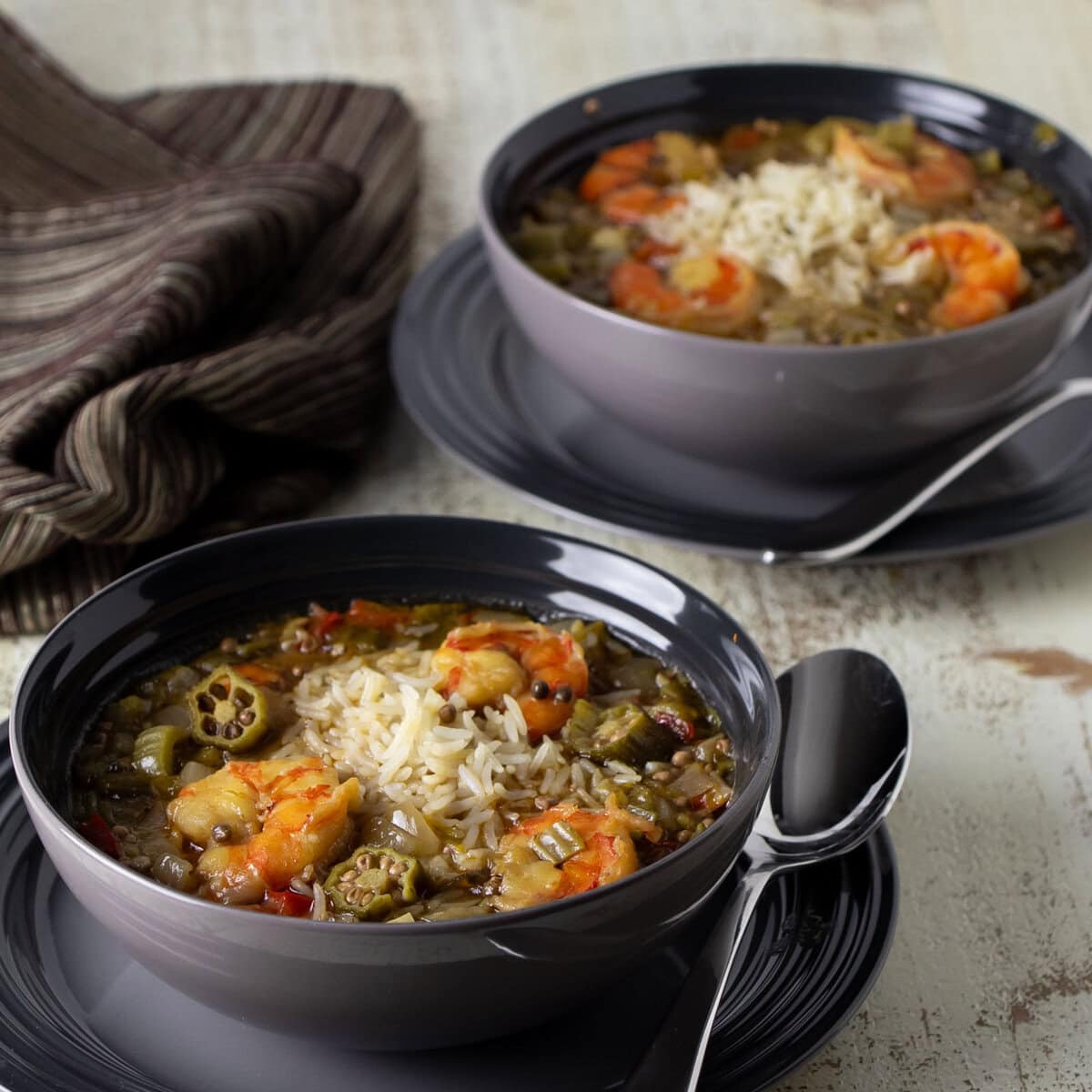 Two bowls of soup