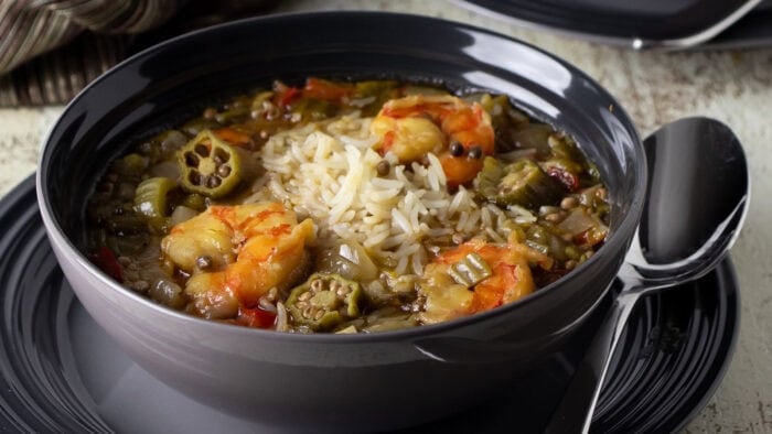 A bowl of soup