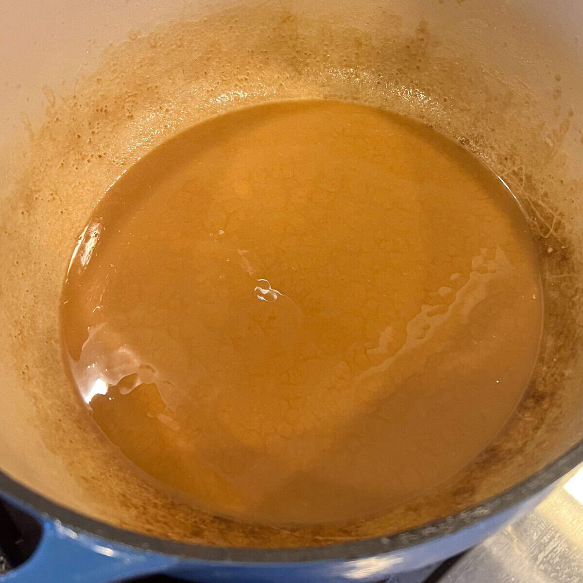 Roux that is the colour of peanut butter.